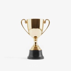 Golden Trophy Cup with Black Base, Award Symbol