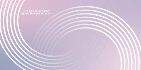Abstract blue purple modern background with glowing line circle elements. Futuristic technology concept. Illustration