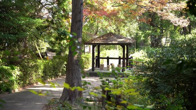 Japanese Pavilion in Obu Okura Park (Aichi, Prefecture, Japan)