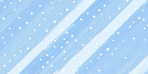 Subtle Winter Pattern with Diagonal Stripes Light Blue Color and Falling Snowflakes for Abstract Backgrounds Perfect for Seasonal Designs