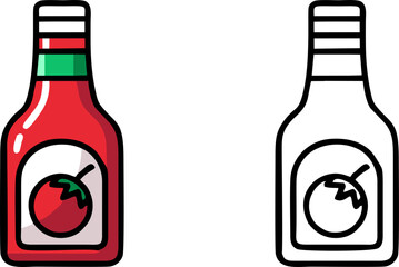 A Ketchup Sauce Bottle Icon
