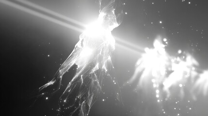 Abstract Light Trails Digital Design