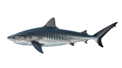 Fototapeta premium Gray shark swimming alone