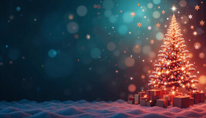 christmas tree with lights