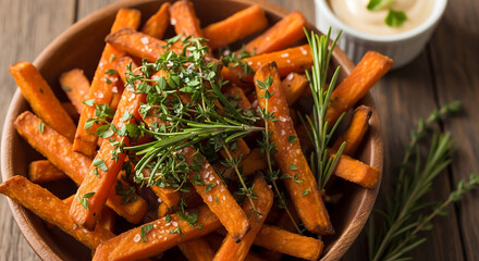 Roasted carrots with fresh herbs