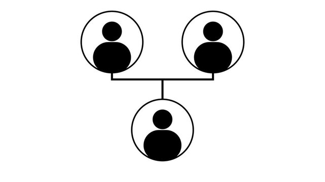 family tree chart of life relationship scheme illustration