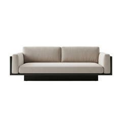 Modern sofa isolated on transparent background