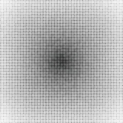 Halftone pattern with gradient effect in black and white dots on textured background for graphic design