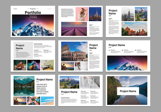 Digital Portfolio Layout