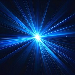 Intense blue light emitting from a central bright point