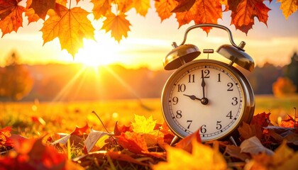 Fall Back Time - Daylight Savings End - Return To Winter Time.