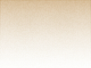Gradient Dots Pattern in Warm Beige Tones with Soft Lighting on Grid Texture for Background Design