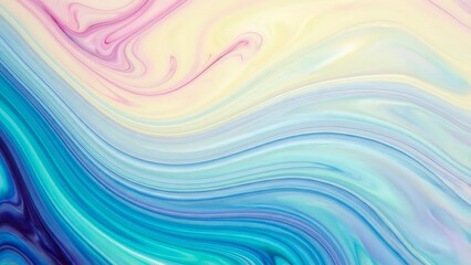 Abstract colorful background featuring soft flowing blue waves and liquid motion texture in a bright vector illustration design