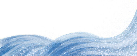 荒波のフレーム 背景透過