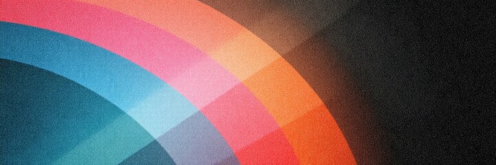 Abstract rainbow arc background with textured glitter, perfect for celebratory graphics and modern design themes