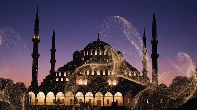 The Blue Mosque at Dusk - A Spiritual Journey in Istanbul.