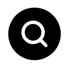 User Search Circle Icon Vector Illustration