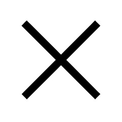 X Icon Vector Illustration