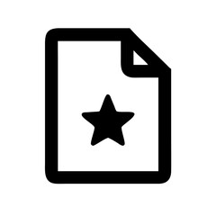 Document Star Icon