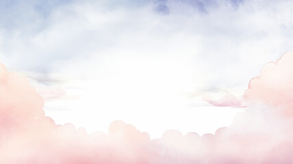 light watercolor abstract background gentle gradient pastel softcolor pink white and blue blank drawing painting