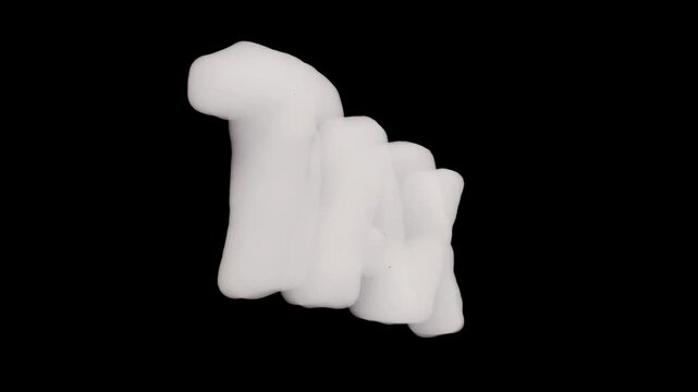 Cloud TAX XAT carbon budget calculate on black bg rotate endless 4k