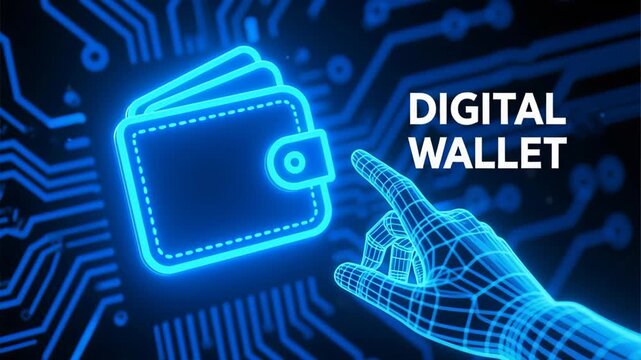 Digital technology and automation secure online financial transactions with digital wallet systems improving employee salary payments and payroll management efficiency and convenience