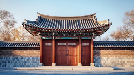 Fototapeta premium Traditional Asian architectural structure.