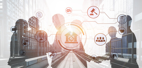 Futuristic digital law interface displaying justice scale, highlighting digital law, AI compliance, digital law systems, and digital law regulations for secure governance. Spline