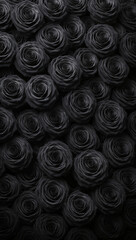 abstract roses black background
