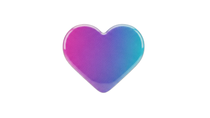 Gradient Heart Icon on White Background
