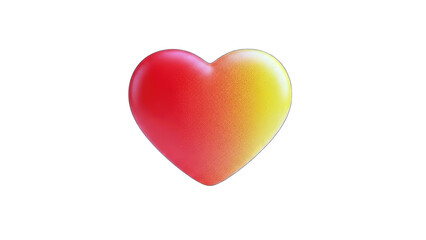 Fototapeta premium Gradient Heart on White Background