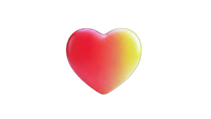 Fototapeta premium Gradient Heart on White Background