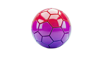 Fototapeta premium Gradient Soccer Ball on White Background