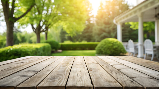 Serene garden table setting