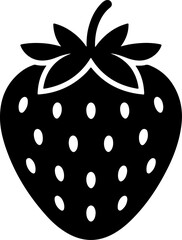 Strawberry  Silhouette Vector Art