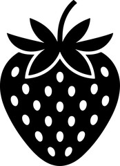 Strawberry  Silhouette Vector Art