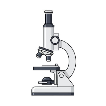 Compound Microscope Portrait for Scientific Analysis.