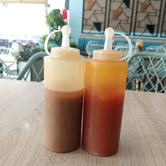 tomato and chili sauce bottle