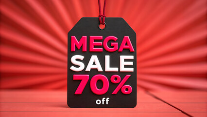 Big discount announcement during mega sale