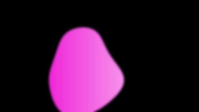 Pink Morphing Blob Animation With Smooth Shape Transitions