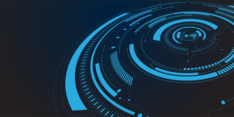 Global connection network background. World map with technology circuit boards. Internet technology concept or global communication