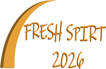 3D happy new year card with stylish writting .