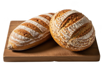 Two elegant 14k gold wedding rings, one with a subtle engraved pattern, isolated on transparent background