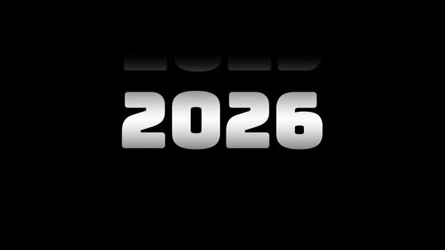 Year Scrolling Animation from 2003 to 2026 &ndash; Countdown Motion Background 