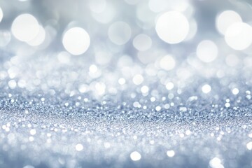 Silver sparkle background; light bokeh; festive design; website header