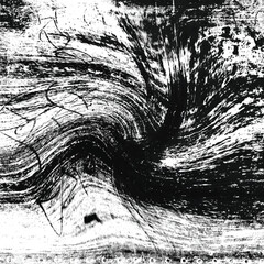 Black and white grungy abstract background. Grungy frame. Vector illustration
