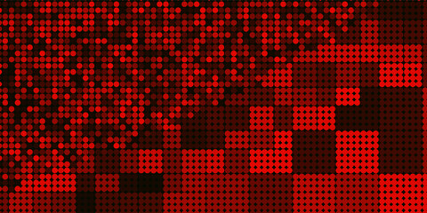 Dots halftone orange color pattern gradient texture with technology digital background. Dots pop art comics with summer background.