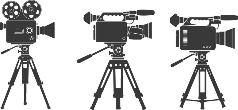 Video Production Vector Graphics for Filmmaking camera clipart. eps