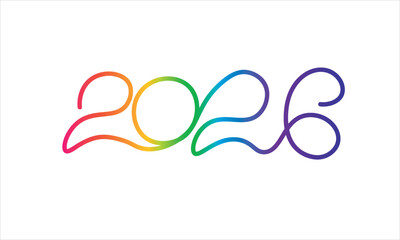 numero en cursiva de colores en degradado 