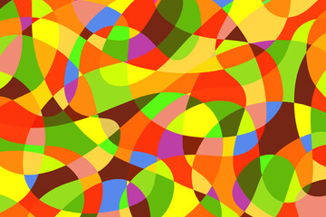 Obraz premium 曲線のモザイク 1-11